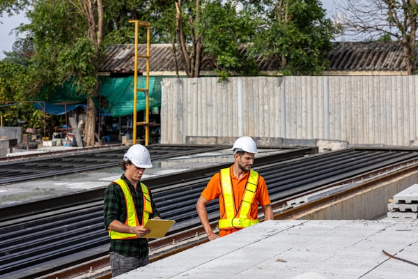 Twee veiligheidscoördinatoren op de werf