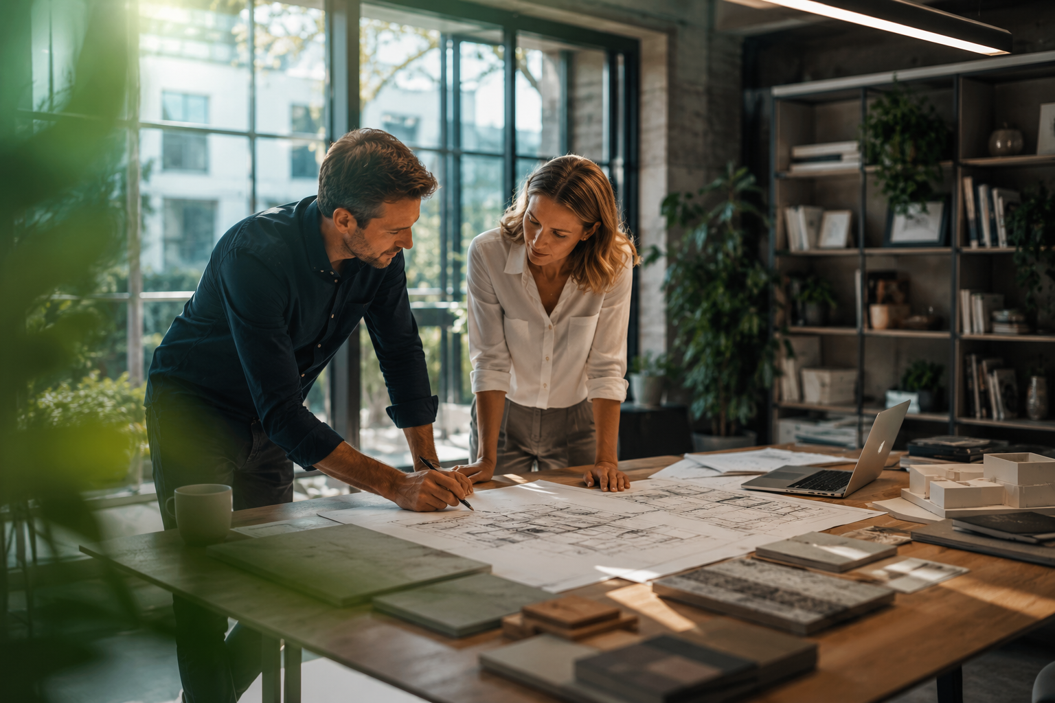 Collega’s van Technix Antwerpen in overleg